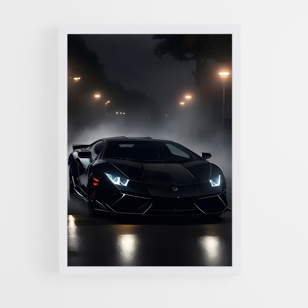 Poster Voiture Noire – affiche Bugatti (vue 3)